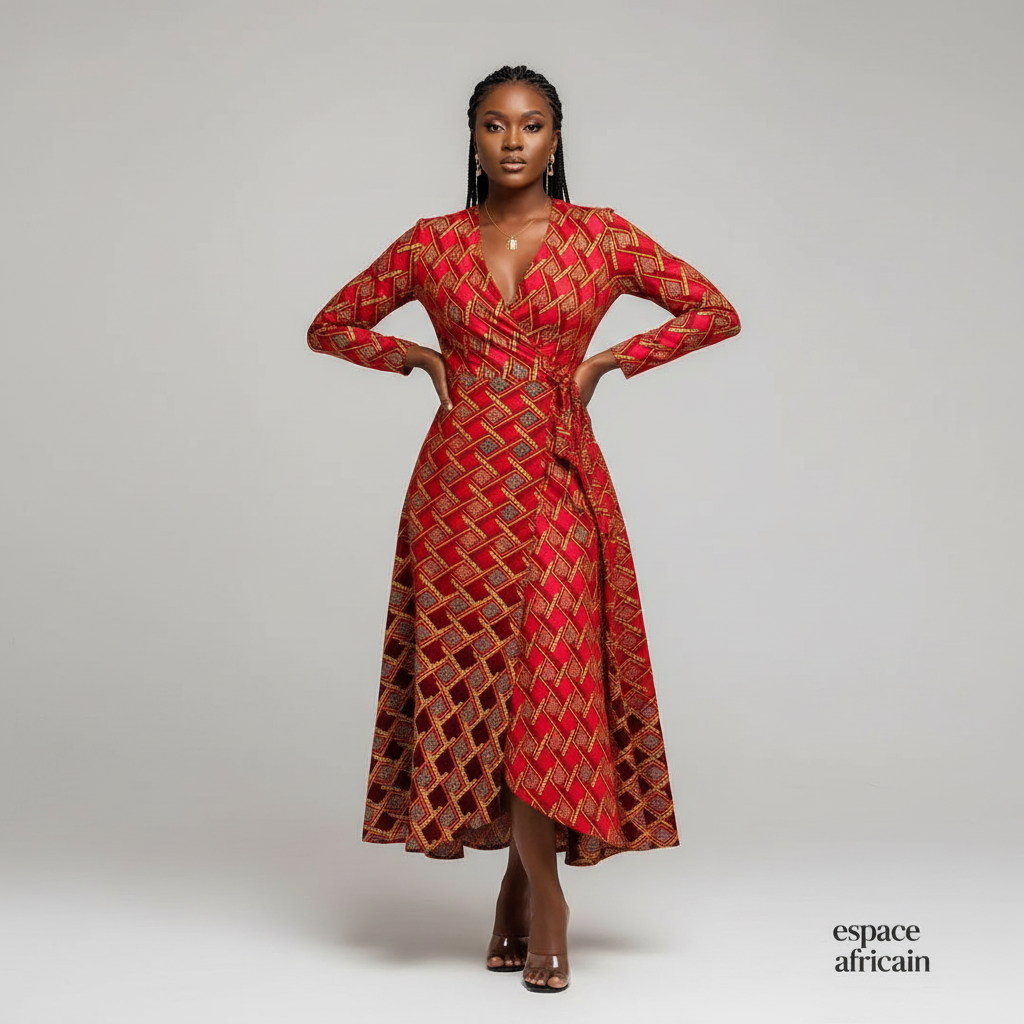 Tissu Pagne Africain Brillant deux tons 6 Yards