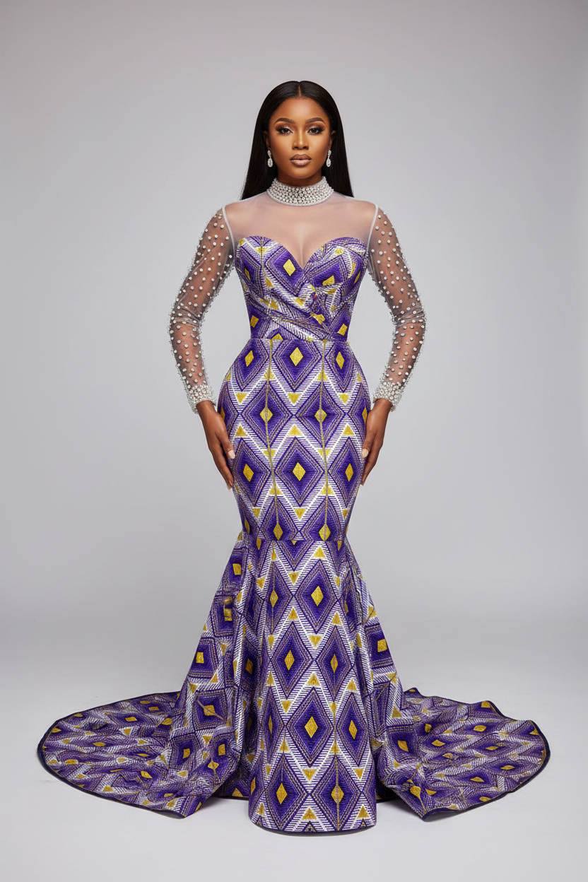 Tissu Pagne Africain Brillant 6 Yards