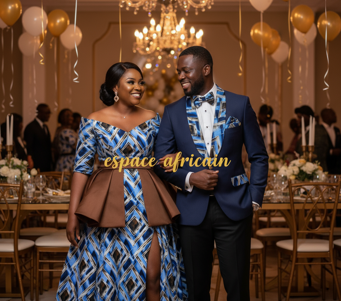 Wax Pagne Tissu Africain Brillant 6 Yards