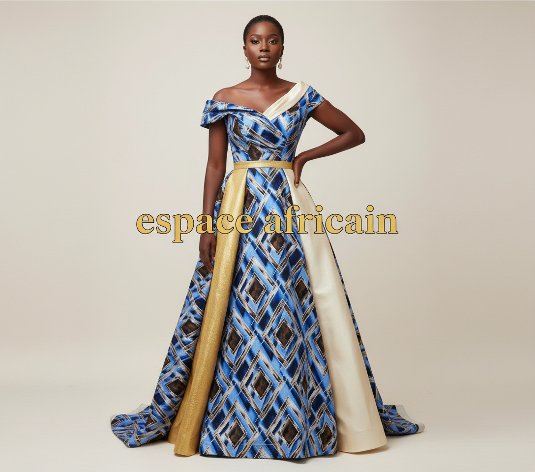 Wax Pagne Tissu Africain Brillant 6 Yards