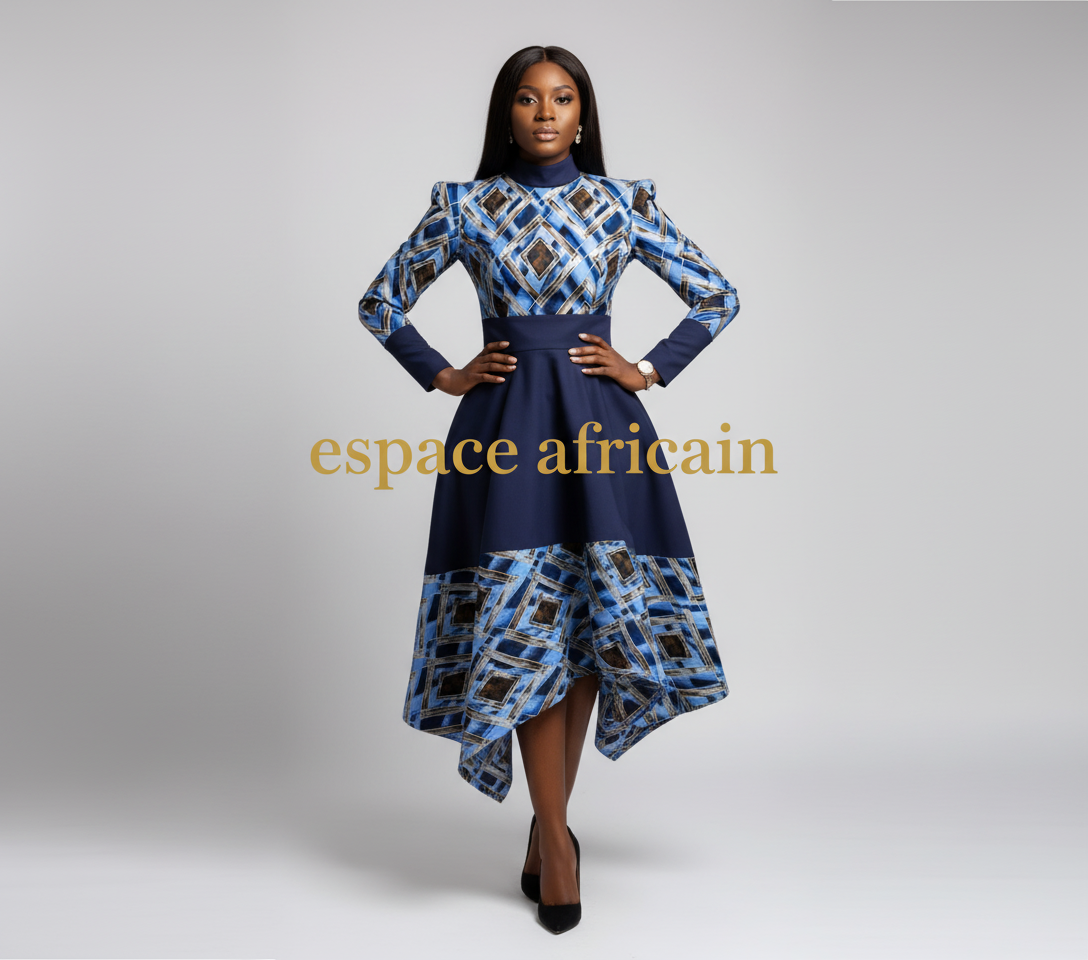 Wax Pagne Tissu Africain Brillant 6 Yards