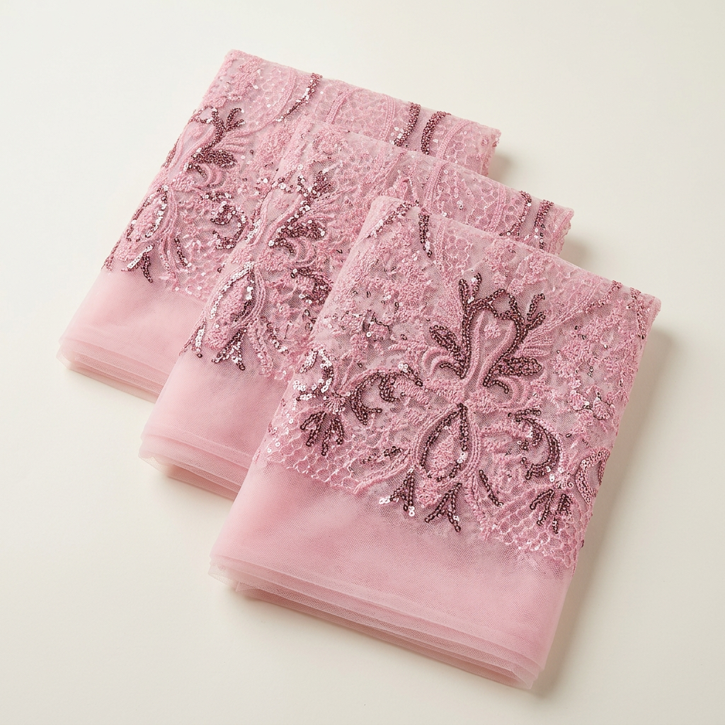 Pièces de tissu pliées pour catalogue fournisseur