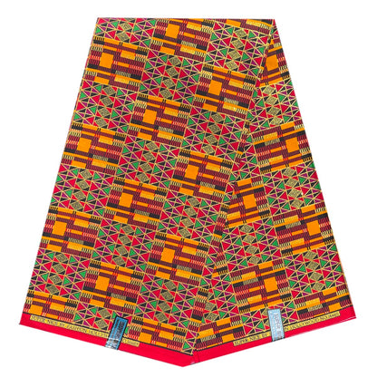 Wax Tissu Pagne Africain Kenté pailleté Brillant 6 Yards